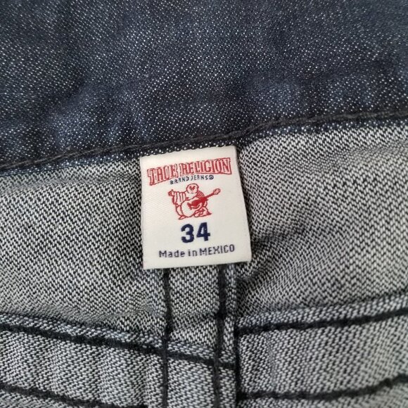 MEN'S True Religion Jeans Size 34 with Golden Smile - Picture 9 of 11